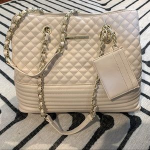 Steve Madden Quilted Medium Tote/Card Holder- NWT
